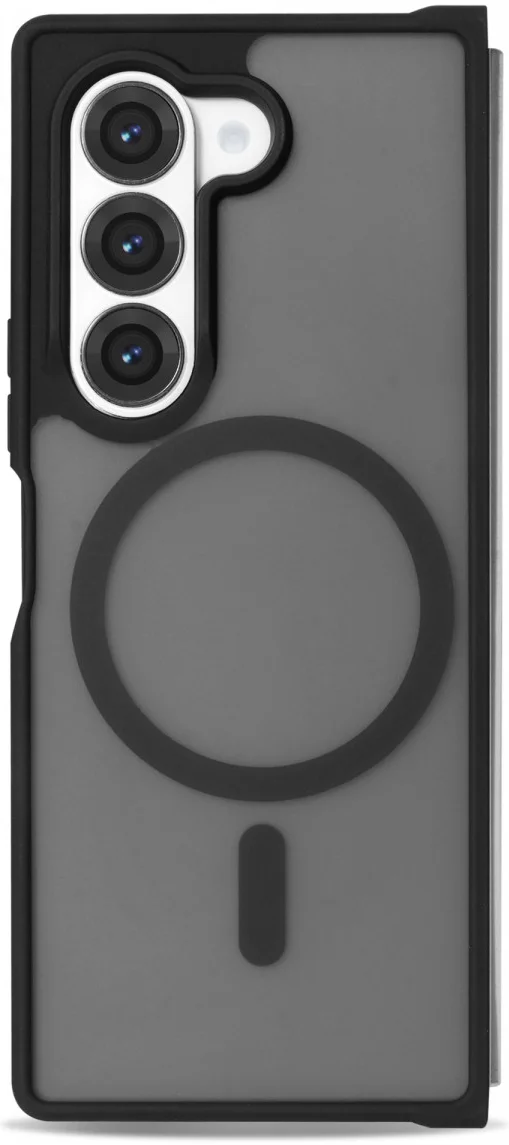 Samsung Galaxy Z Fold 6 Hoesje met MagSafe Back Cover Matte Zwart afbeelding 7
