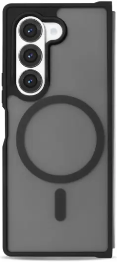 Samsung Galaxy Z Fold 6 Hoesje met MagSafe Back Cover Matte Zwart afbeelding 7