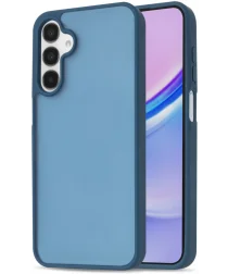 Samsung Galaxy A15 Hoesje Back Cover Matte Blauw