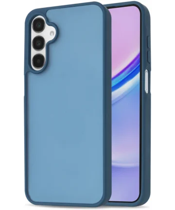 Samsung Galaxy A15 Hoesje Back Cover Matte Blauw Hoesjes