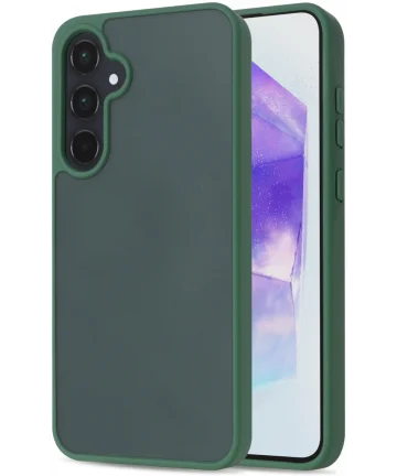 Samsung Galaxy A55 Hoesje Back Cover Matte Groen Hoesjes