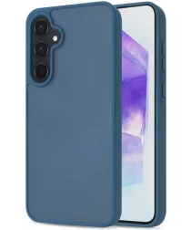 Samsung Galaxy A55 Hoesje Back Cover Matte Blauw