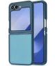 Samsung Galaxy Z Flip 6 Hoesje Back Cover Matte Blauw