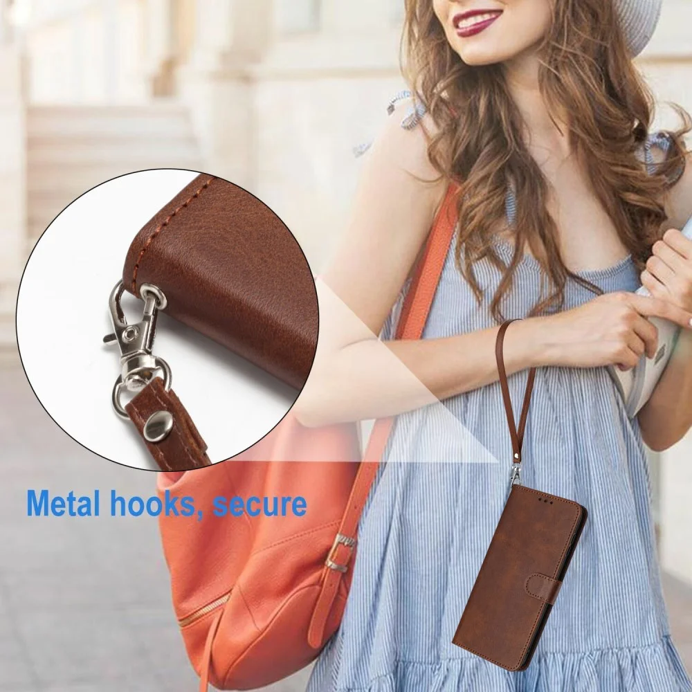Oppo A60 4G Hoesje Wallet Book Case Kunstleer Bruin afbeelding 9