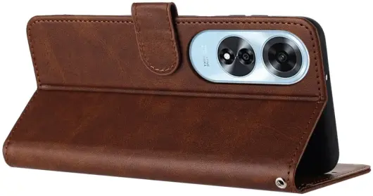 Oppo A60 4G Hoesje Wallet Book Case Kunstleer Bruin afbeelding 10