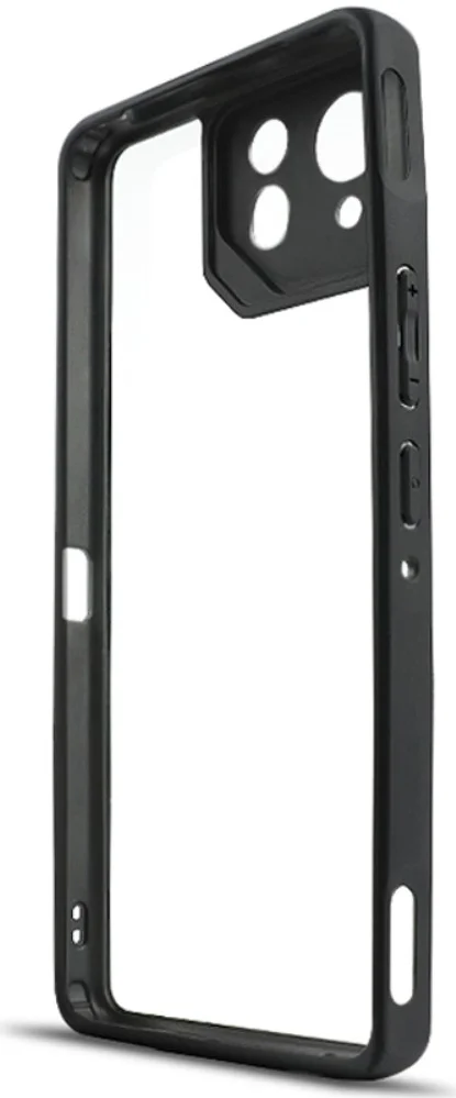 Asus ROG Phone 8 / 8 Pro Hoesje Schokbestendig Transparant Zwart afbeelding 2