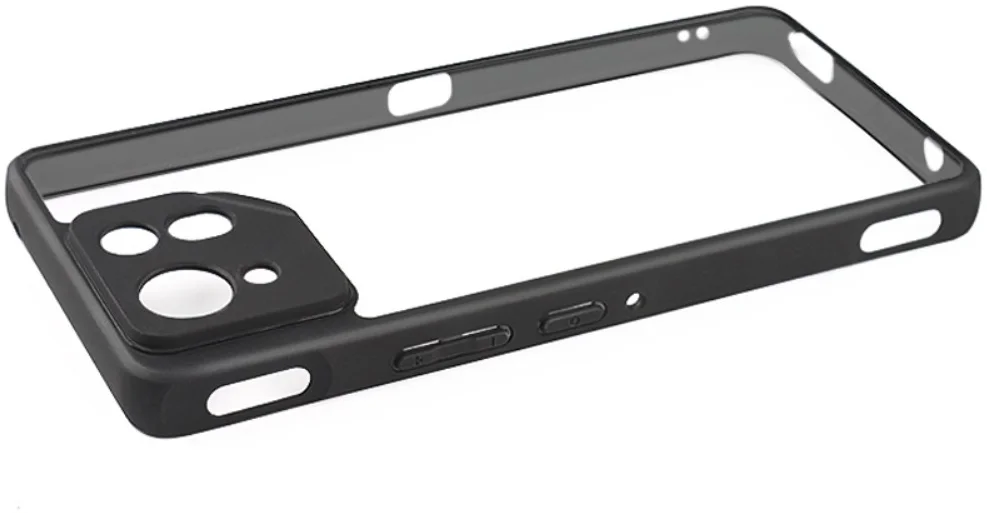 Asus ROG Phone 8 / 8 Pro Hoesje Schokbestendig Transparant Zwart afbeelding 6