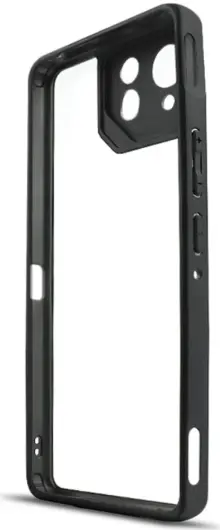 Asus ROG Phone 8 / 8 Pro Hoesje Schokbestendig Transparant Zwart afbeelding 2