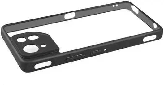Asus ROG Phone 8 / 8 Pro Hoesje Schokbestendig Transparant Zwart afbeelding 6