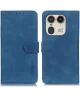 KHAZNEH Motorola Edge 50 Ultra Hoesje Retro Wallet Book Case Blauw