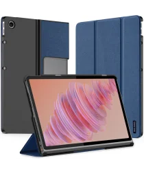 Dux Ducis Domo Lenovo Tab Plus Hoes Tri-Fold Book Case Blauw