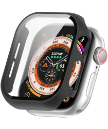 Apple Watch 10 42MM Hoesje - Case met Ingebouwde Tempered Glass - Zwart