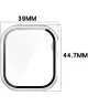 Apple Watch 10 42MM Hoesje - Case met Ingebouwde Tempered Glass - Zwart