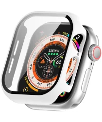 Apple Watch 10 42MM Hoesje - Case met Ingebouwde Tempered Glass - Wit