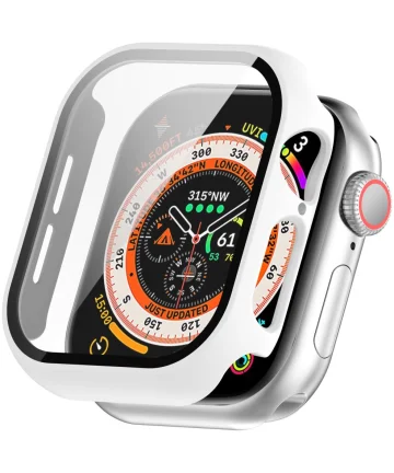 Apple Watch 10 42MM Hoesje - Case met Ingebouwde Tempered Glass - Wit Cases