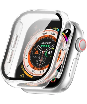 Apple Watch 10 42MM Hoesje - Case met Ingebouwde Tempered Glass - Transparant Cases