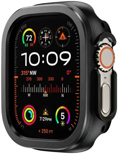 Apple Watch 10 42MM Hoesje Aluminium Bumper Frame Zwart afbeelding 1