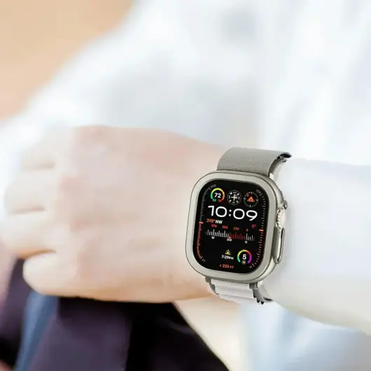 Apple Watch 10 46MM Hoesje Aluminium Bumper Frame Zwart afbeelding 10