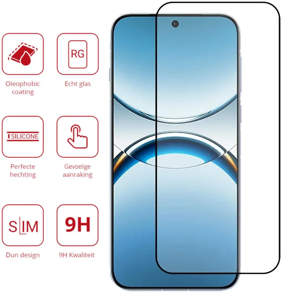 Rosso Oppo Find X8 9H Tempered Glass Screen Protector afbeelding 2