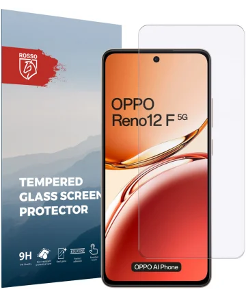 Rosso Oppo Reno 12 F 9H Tempered Glass Screen Protector Screen Protectors