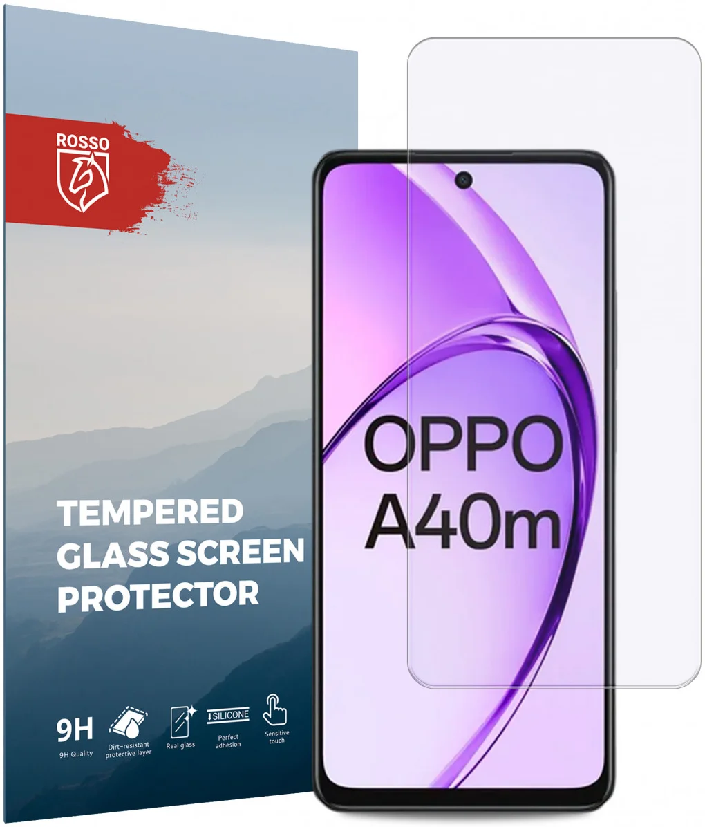 Rosso Oppo A60 5G / A40 / A40m 9H Tempered Glass Screen Protector afbeelding 1