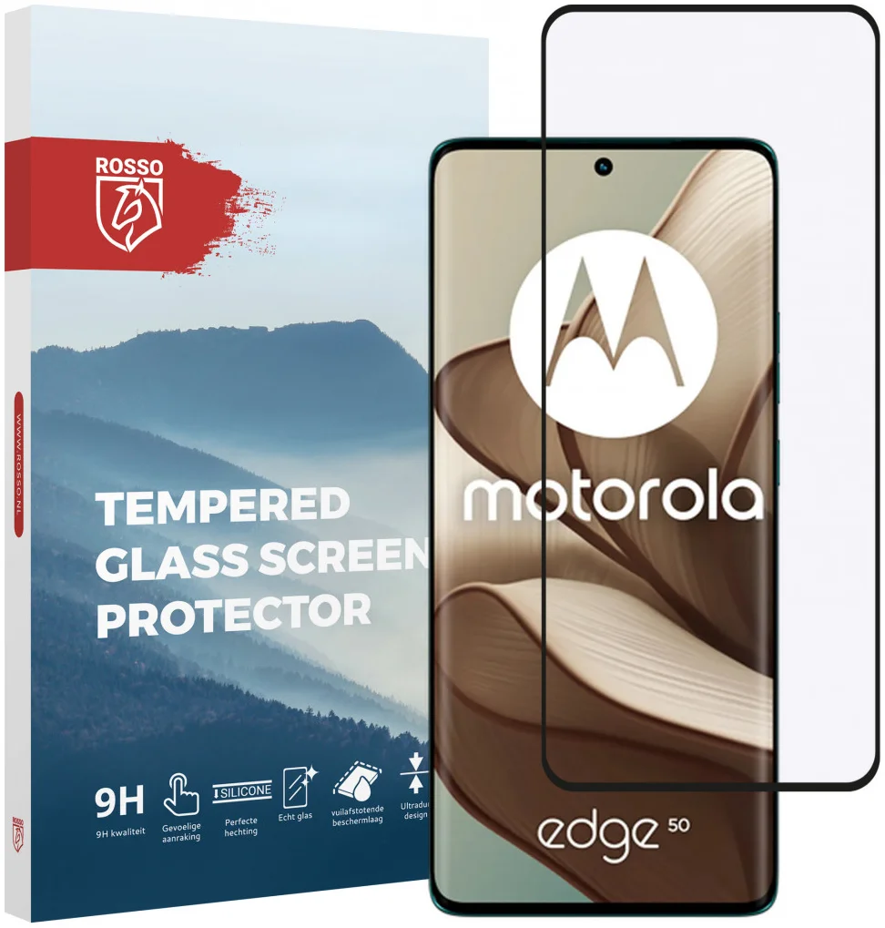 Rosso Motorola Edge 50 9H Tempered Glass Screen Protector afbeelding 1