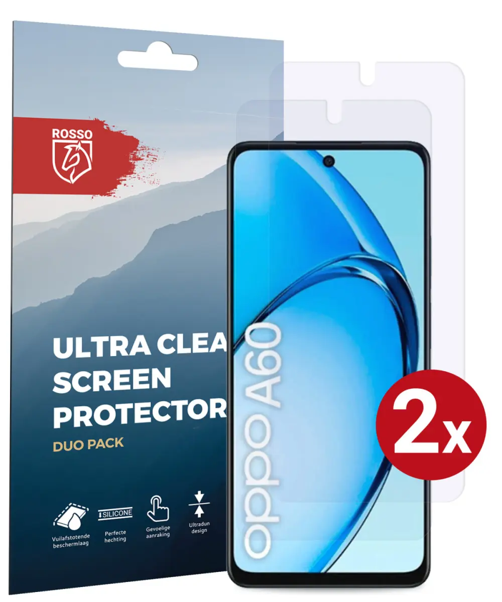 Rosso Oppo A60 4G Screen Protector Case Friendly Folie Duo Pack afbeelding 1