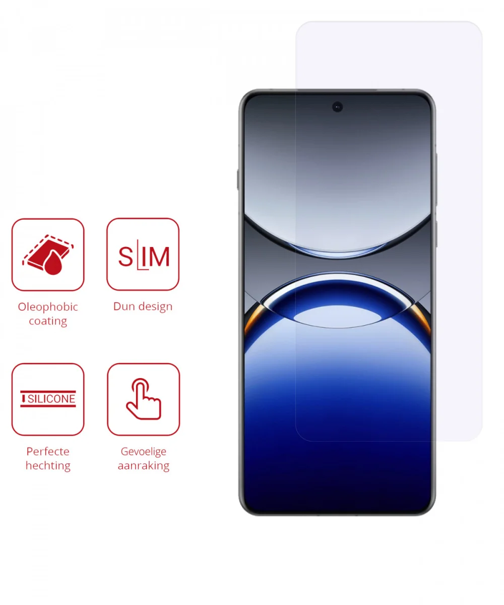 Rosso Oppo Find X8 Pro Screen Protector Case Friendly Folie Duo Pack afbeelding 2