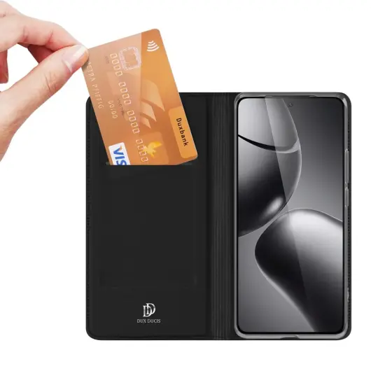 Dux Ducis Skin Pro Xiaomi 14T Pro Hoesje Portemonnee Zwart afbeelding 2