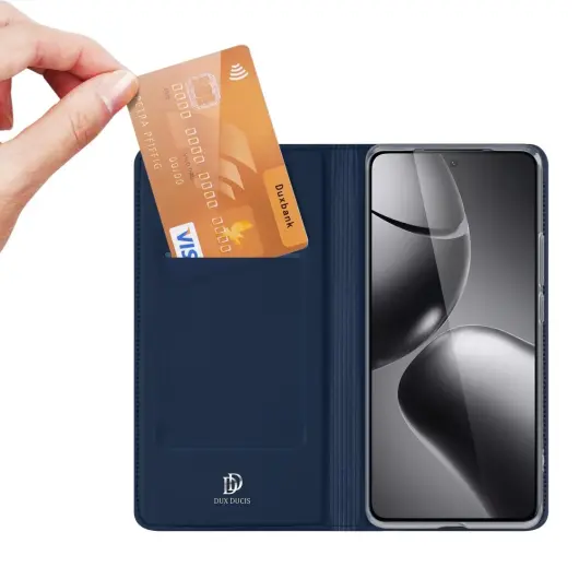 Dux Ducis Skin Pro Xiaomi 14T Pro Hoesje Portemonnee Blauw afbeelding 2