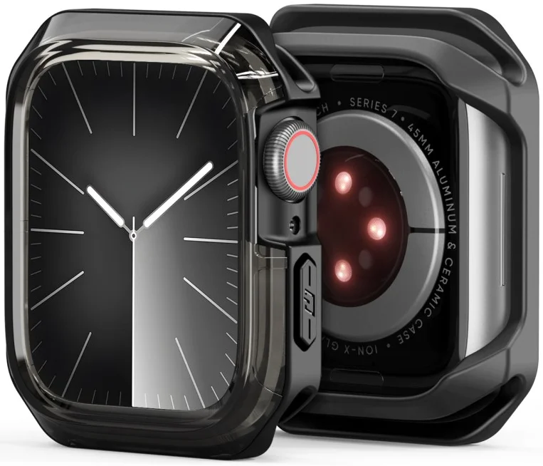 Dux Ducis Tamo - Apple Watch 10 46MM Hoesje - Zwart afbeelding 2