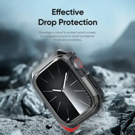 Dux Ducis Tamo - Apple Watch 10 46MM Hoesje - Zwart afbeelding 4