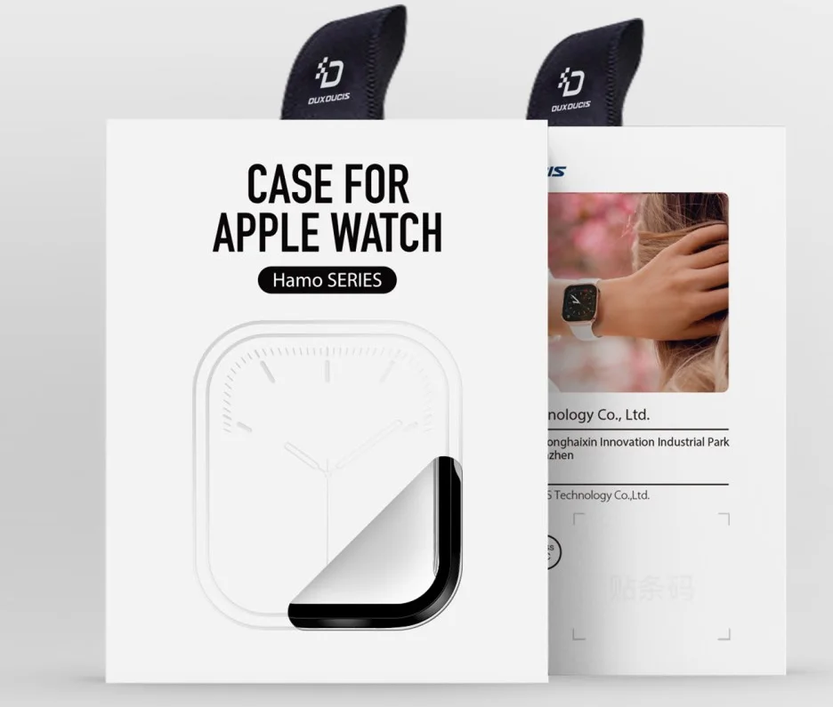 Dux Ducis Hamo - Apple Watch 10 42MM Hoesje - Full Protect - Zwart afbeelding 8