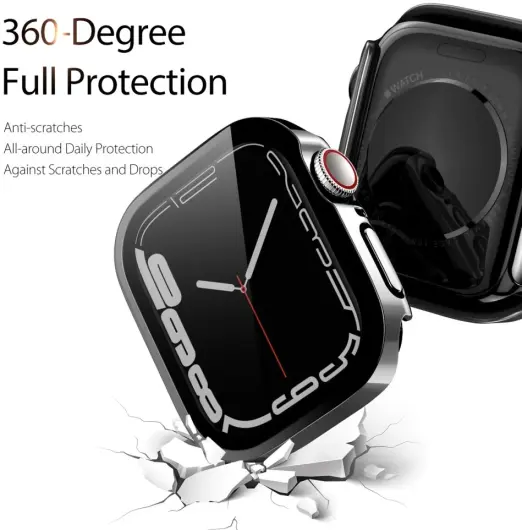 Dux Ducis Hamo - Apple Watch 10 42MM Hoesje - Full Protect - Zwart afbeelding 3