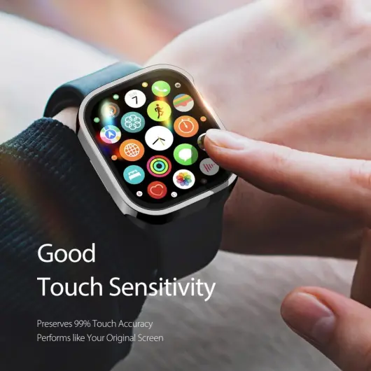 Dux Ducis Hamo - Apple Watch 10 42MM Hoesje - Full Protect - Zwart afbeelding 6