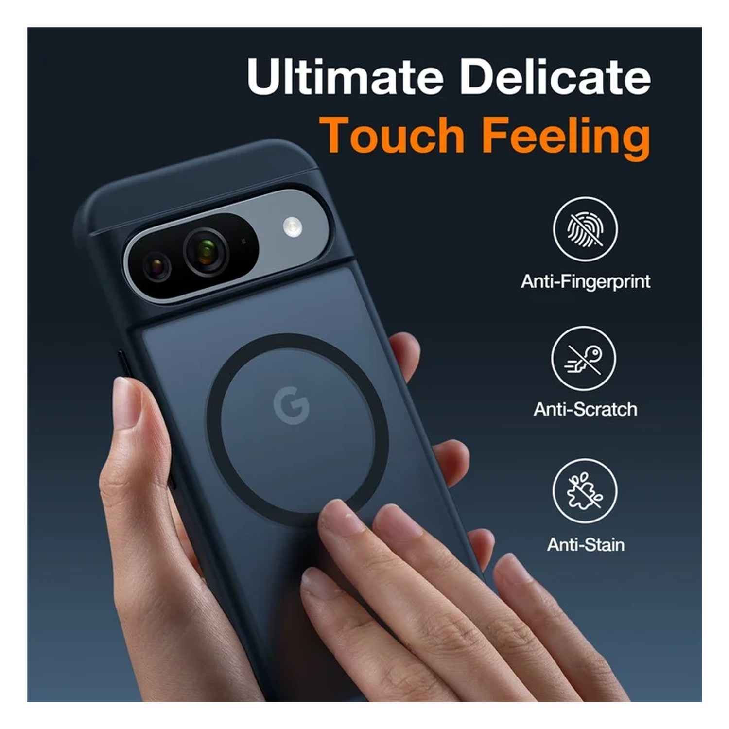 TORRAS Guardian Magnetic Google Pixel 9 / 9 Pro Hoesje met MagSafe Zwart afbeelding 8