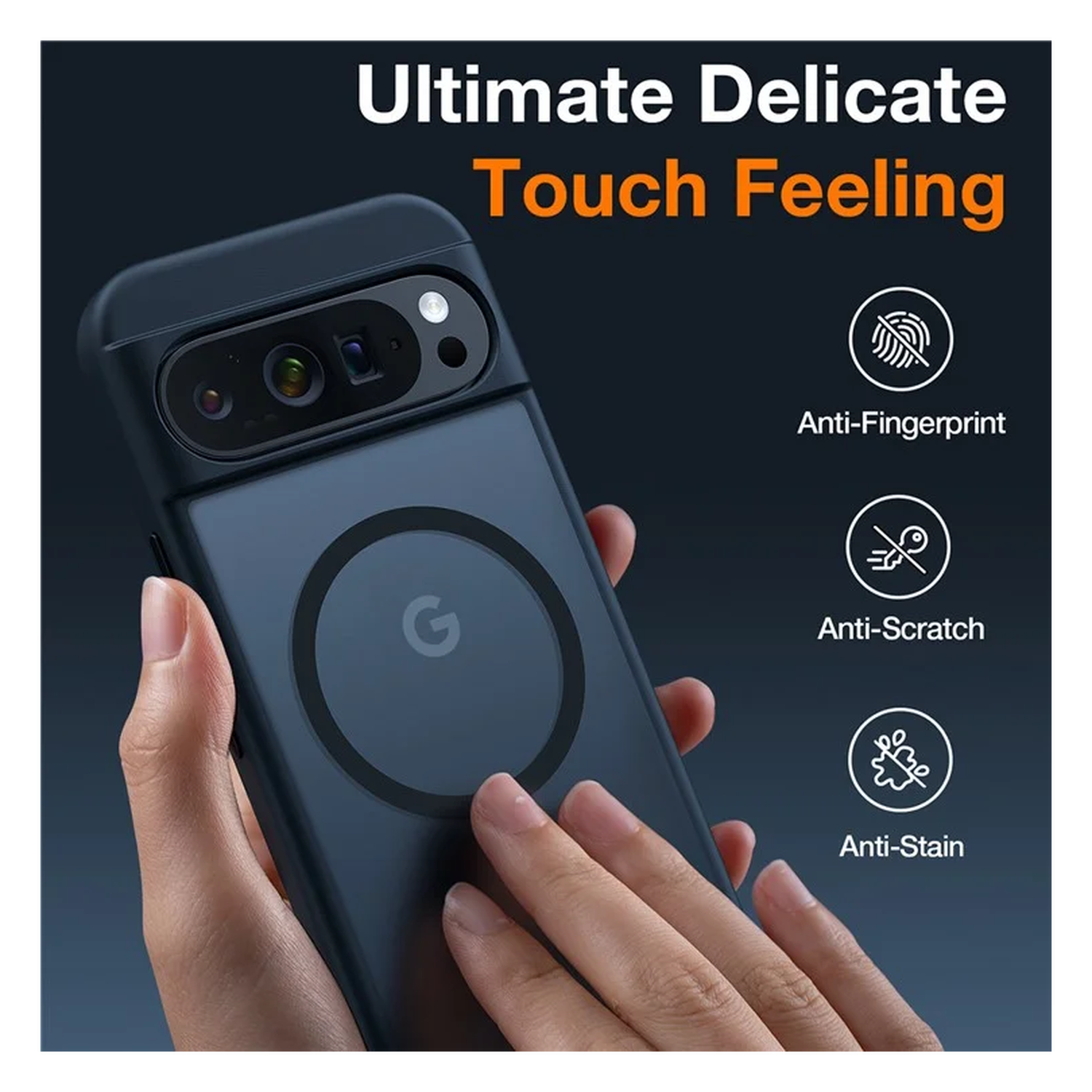 TORRAS Guardian Magnetic Google Pixel 9 Pro XL Hoesje met MagSafe Zwart afbeelding 9