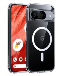 TORRAS Diamond Mag Google Pixel 9 / 9 Pro Hoesje MagSafe Back Cover Transparant afbeelding