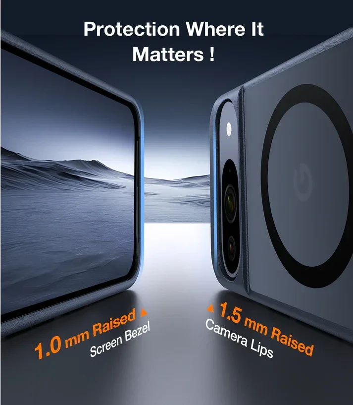 TORRAS Pstand Google Pixel 9 Pro XL Hoesje MagSafe met Kickstand Transparant afbeelding 5