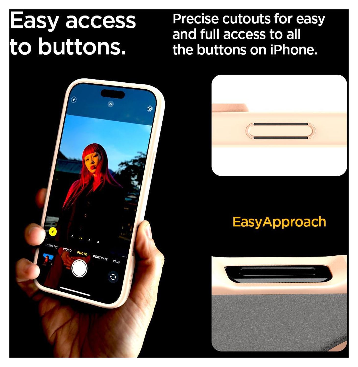 Spigen Ultra Hybrid MagFit iPhone 16 Pro Hoesje MagSafe Frosted Roze Titanium afbeelding 6