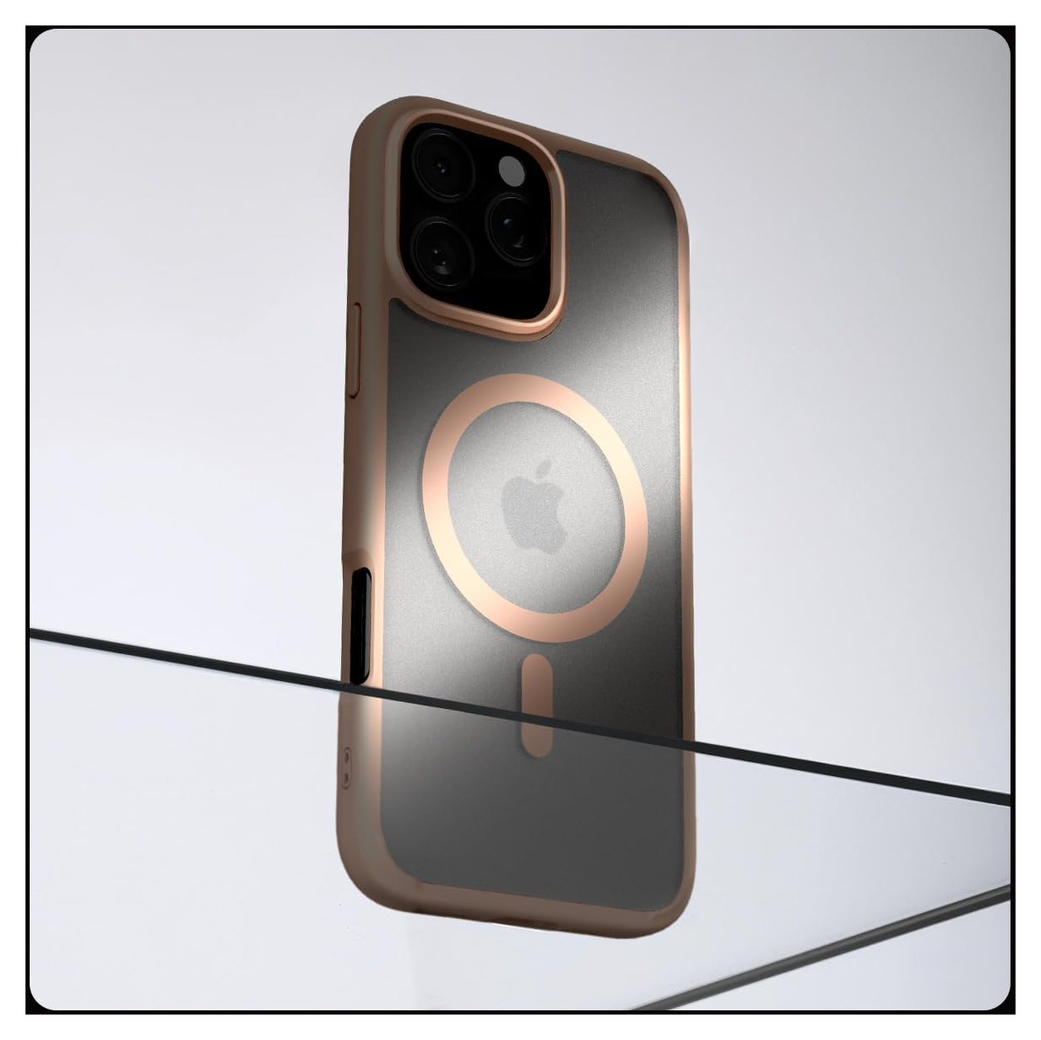 Spigen Ultra Hybrid MagFit iPhone 16 Pro Hoesje MagSafe Frosted Roze Titanium afbeelding 7