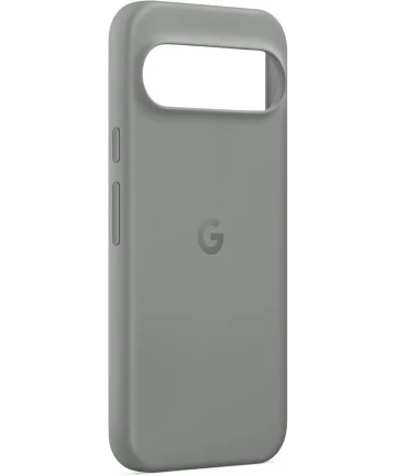 Origineel Google Pixel 9 Pro XL Hoesje Duurzaam Siliconen Back Cover Grijs Hoesjes