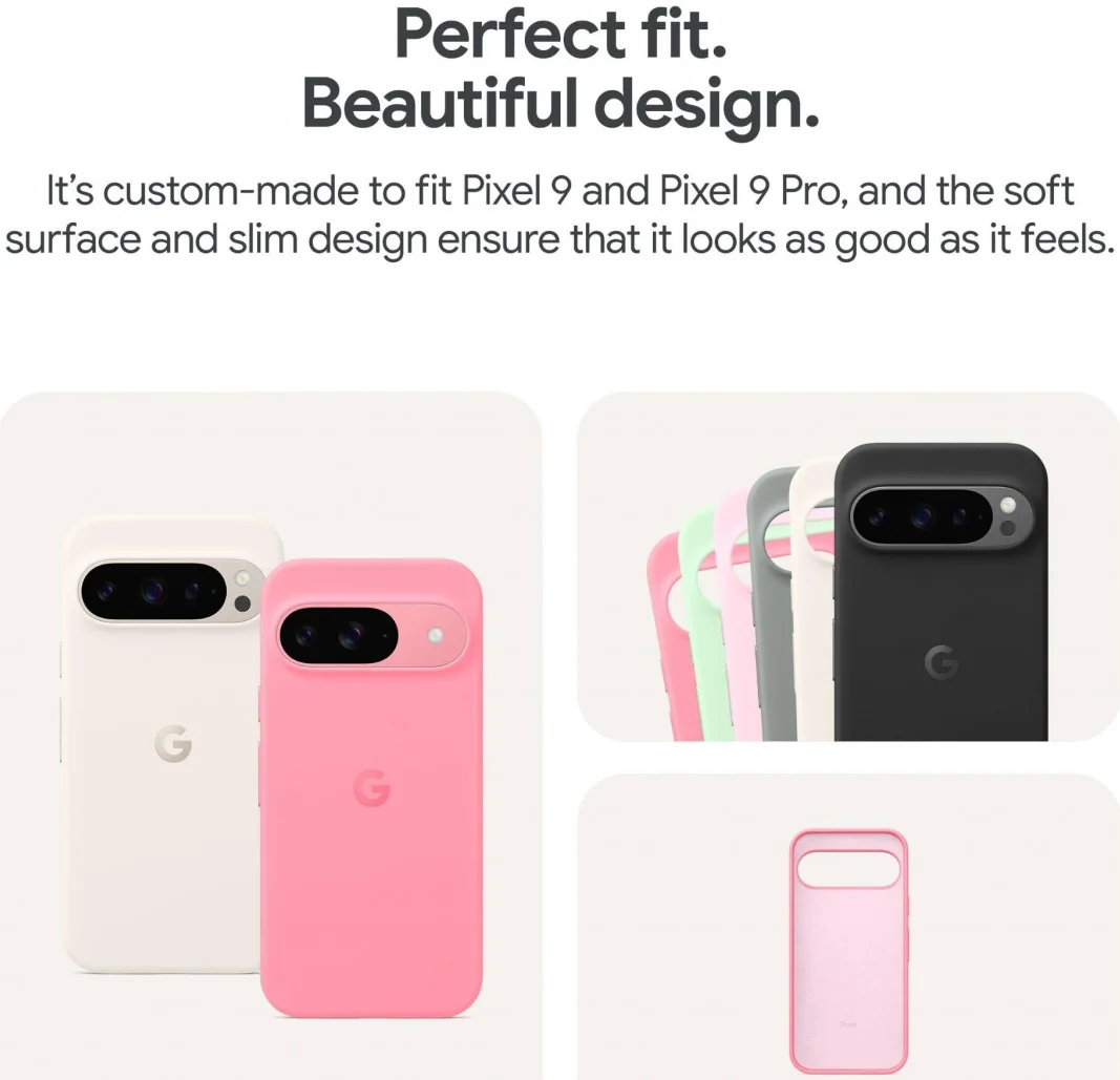 Origineel Google Pixel 9 / 9 Pro Hoesje Duurzame Back Cover Grijs afbeelding 7