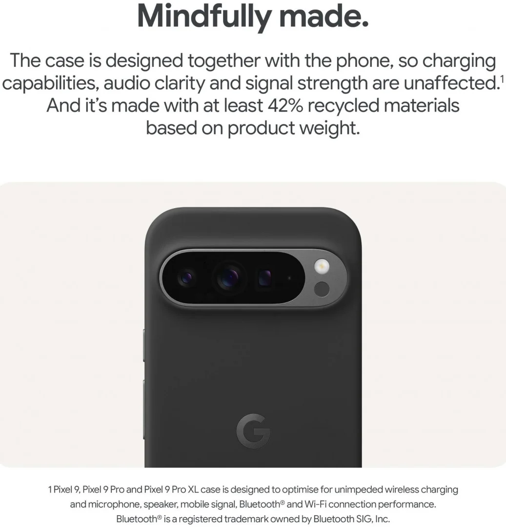 Origineel Google Pixel 9 / 9 Pro Hoesje Duurzame Back Cover Grijs afbeelding 8