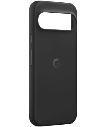 Origineel Google Pixel 9 Pro XL Hoesje Duurzaam Siliconen Back Cover Zwart Hoesjes