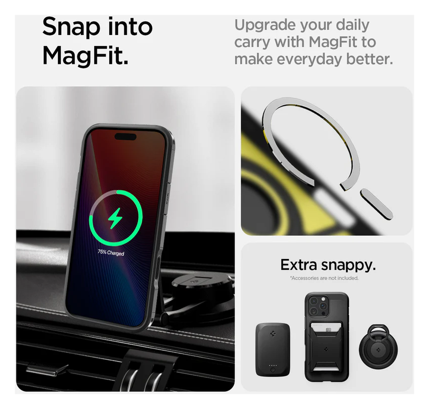 Spigen Tough Armor T iPhone 16 Pro Hoesje MagSafe Back Cover Zwart afbeelding 13
