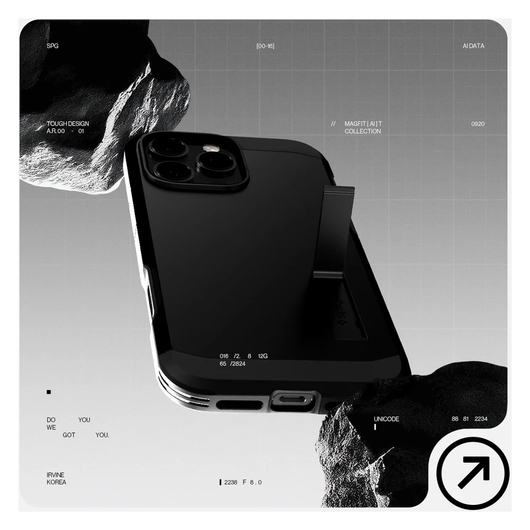 Spigen Tough Armor T iPhone 16 Pro Hoesje MagSafe Back Cover Zwart afbeelding 10