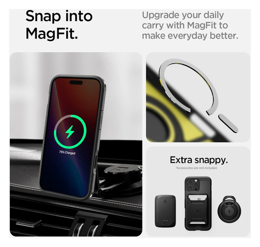 Spigen Tough Armor T iPhone 16 Pro Hoesje MagSafe Back Cover Zwart afbeelding 13