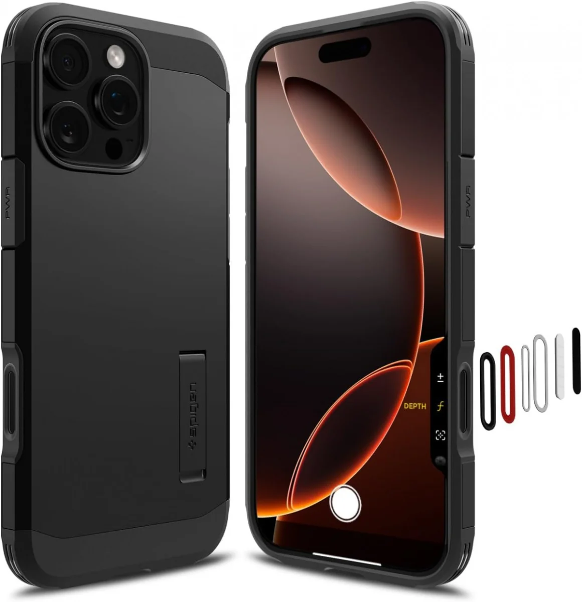Spigen Tough Armor T iPhone 16 Pro Max Hoesje MagSafe Back Cover Zwart afbeelding 1