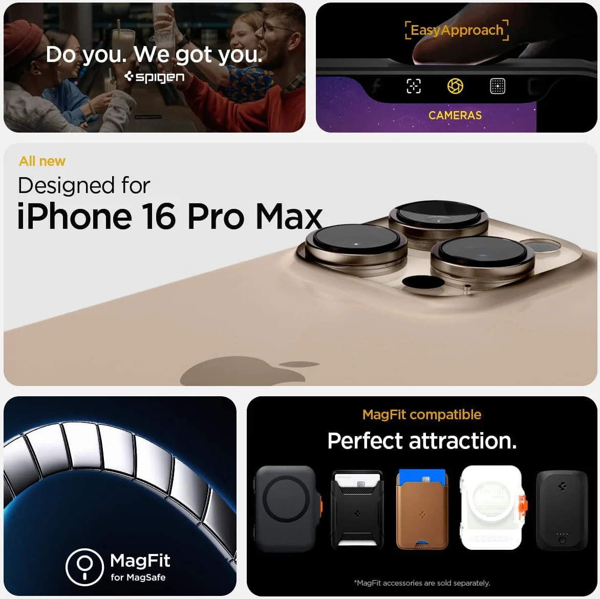 Spigen Tough Armor T iPhone 16 Pro Max Hoesje MagSafe Back Cover Zwart afbeelding 3
